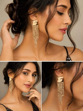 Luxury Crystal Tassel Earrings