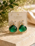 Emerald Green Drop Earrings