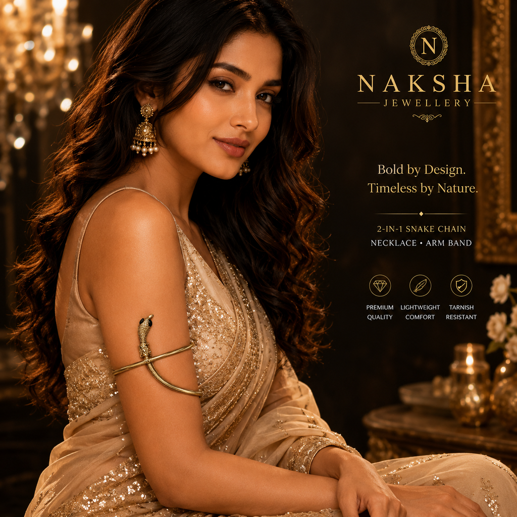 2-in-1 Snake Chain Necklace & Arm Band