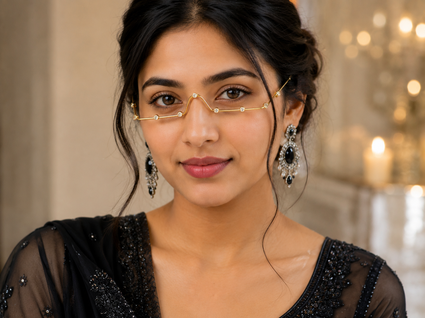 CZ Diamond Nose Bridge Face Jewellery — Gold & Silver