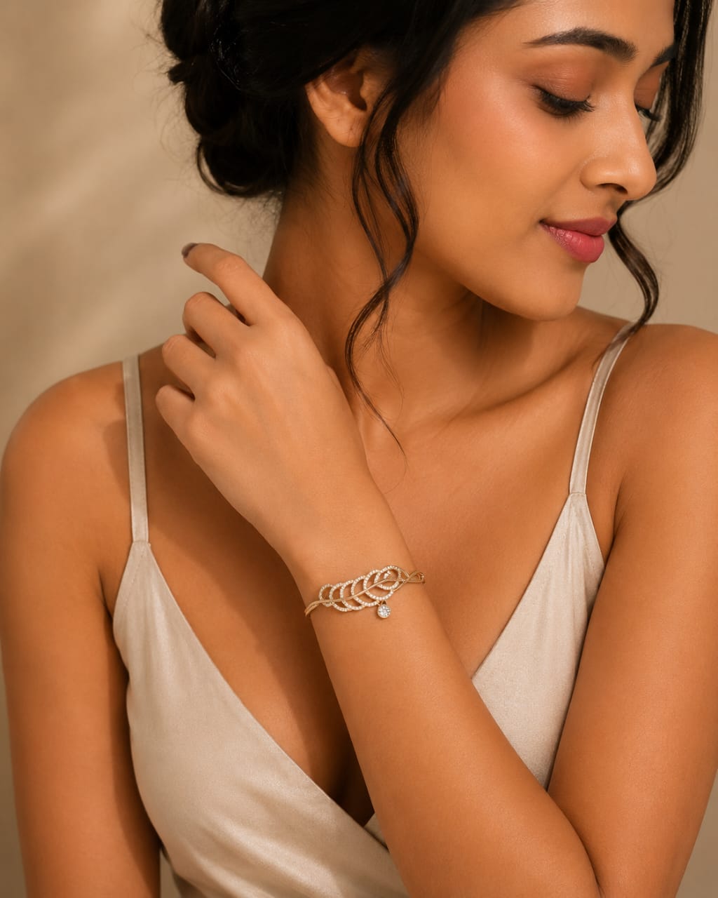 Pearl leaf Elegance Bracelet