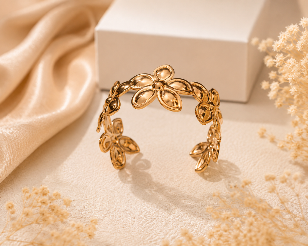 Floral Bloom Gold Bracelet