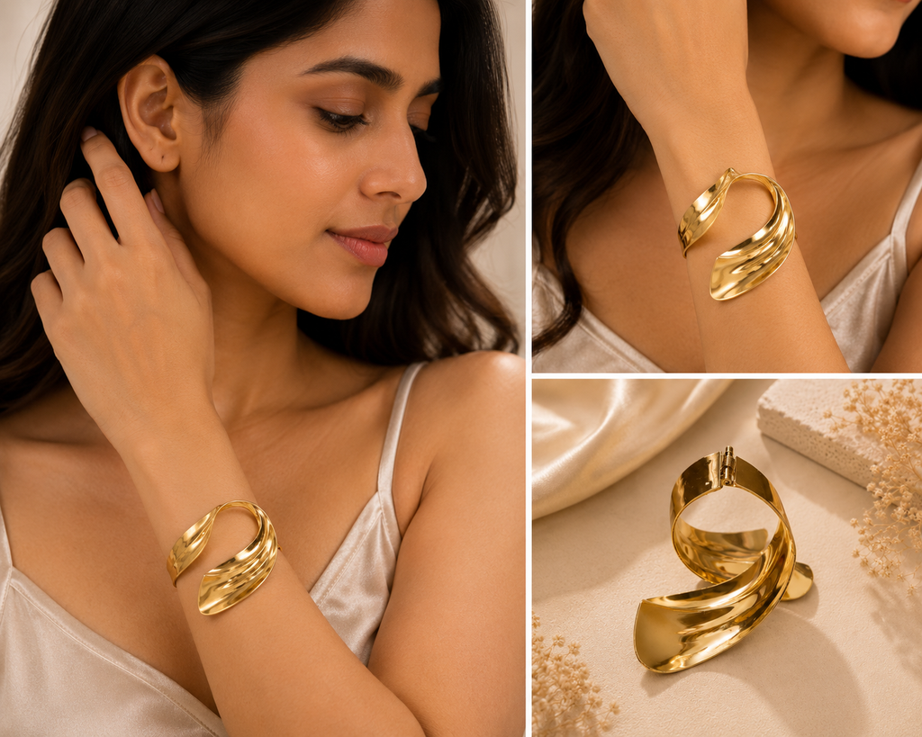 Twisted Grace Gold Bracelet
